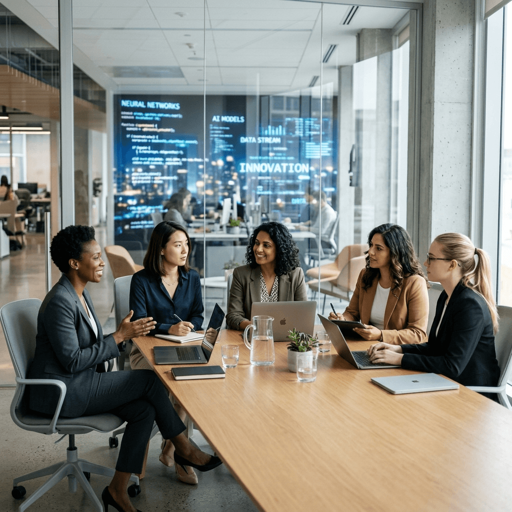 ShreeAI - Professional Women-Led Leadership Team architecting industrial AI solutions
